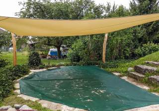 Schattensegel der Firma Rudolf Spielplatz, Spielplatzbauer, Spielplatzhersteller, Spielplatzgeräte, Schweiz