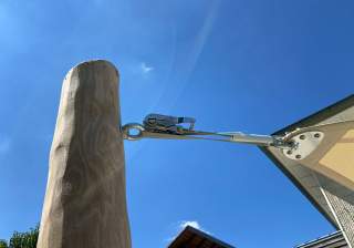 Schattensegel der Firma Rudolf Spielplatz, Spielplatzbauer, Spielplatzhersteller, Spielplatzgeräte, Schweiz