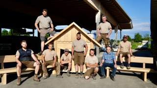 Spielanlage der Firma Rudolf Spielplatz, Spielplatzbauer, Spielplatzhersteller, Spielplatzgeräte, Schweiz