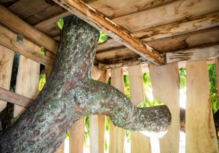 Baumhaus der Firma Rudolf Spielplatz, Spielplatzbauer, Spielplatzhersteller, Spielplatzgeräte, Schweiz